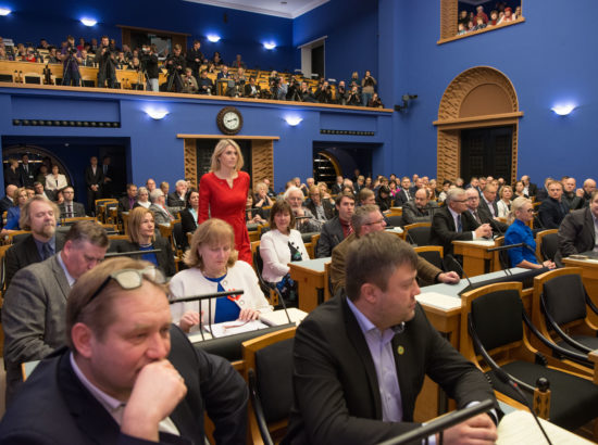 Riigikogu täiskogu istung, uus valitsus ja Riigikogu liikmed andsid ametivande